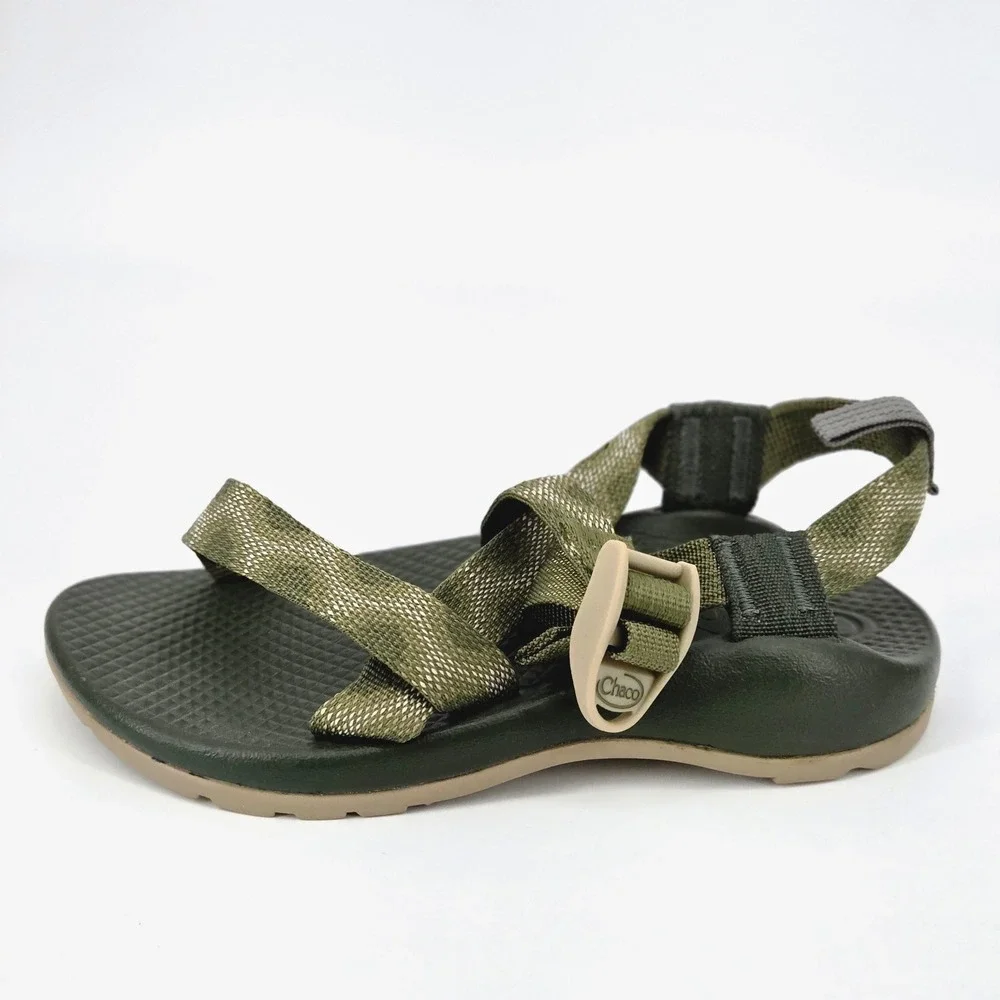 Chaco Z/1 Ecotread Avocado Green Athletic Hiking Strappy Sandals Kids Youth Sz 1